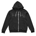 Fishing Cardiogram Zip Hoodie